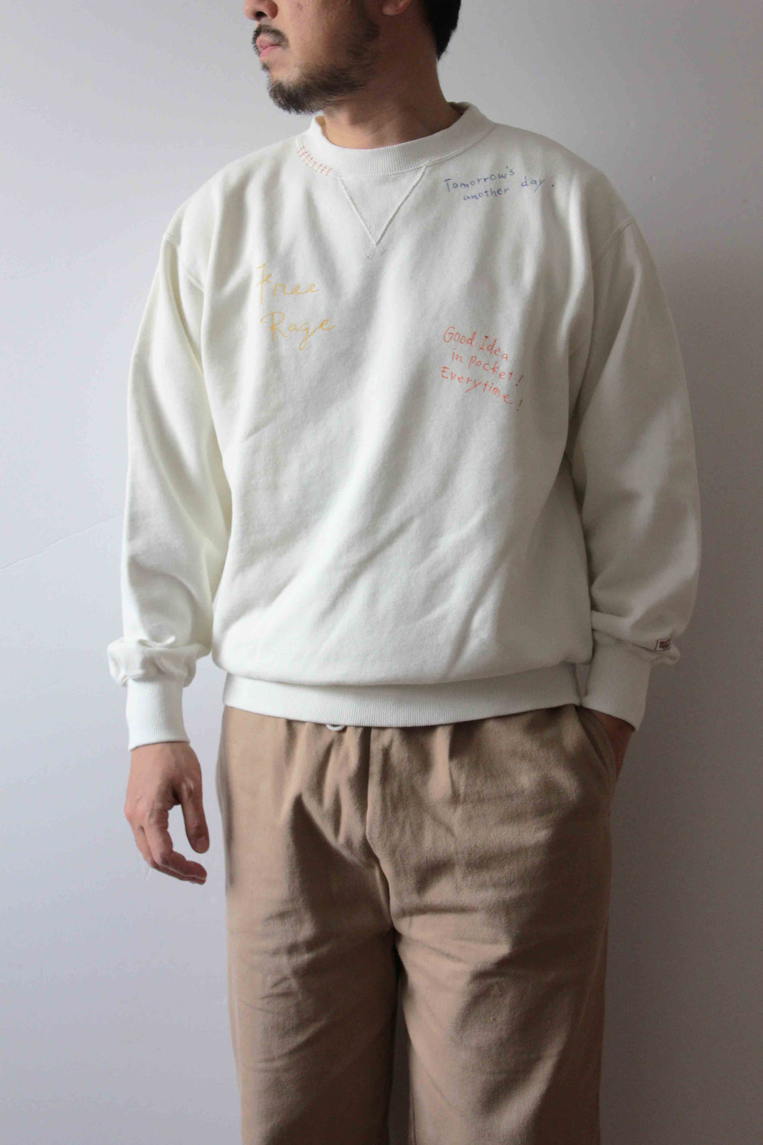 クラシッククルースウェット -Hand Paint-／CRAFTSMAN VIBES ONLY