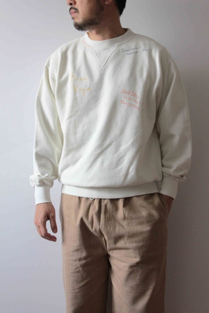 クラシッククルースウェット -Hand Paint-／CRAFTSMAN VIBES ONLY