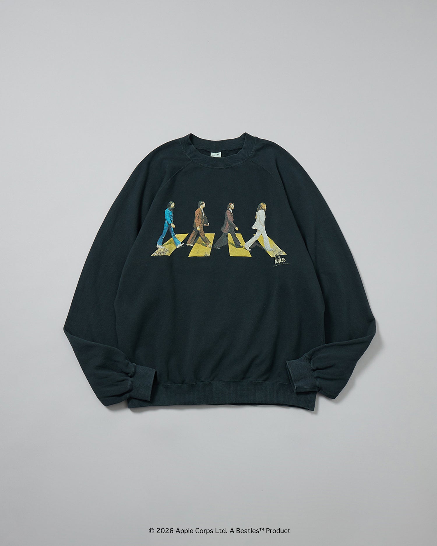 予約商品【THE BEATLES×free rage】Last Recording Raglan Crew Sweat