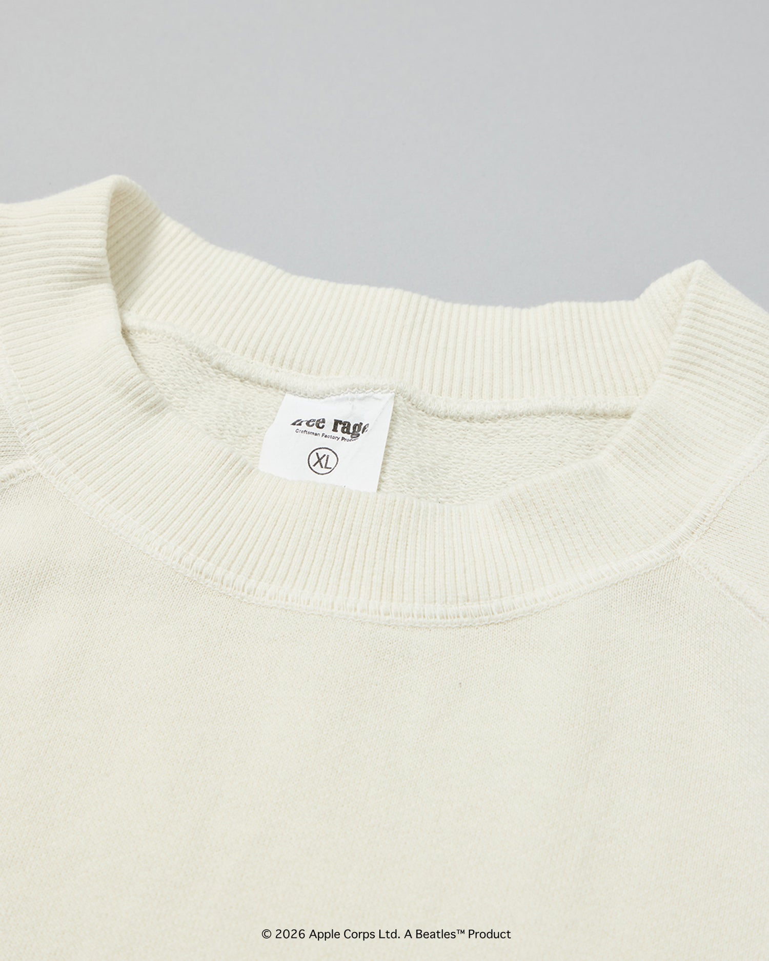 予約商品【THE BEATLES×free rage】Last Release Raglan Crew Sweat