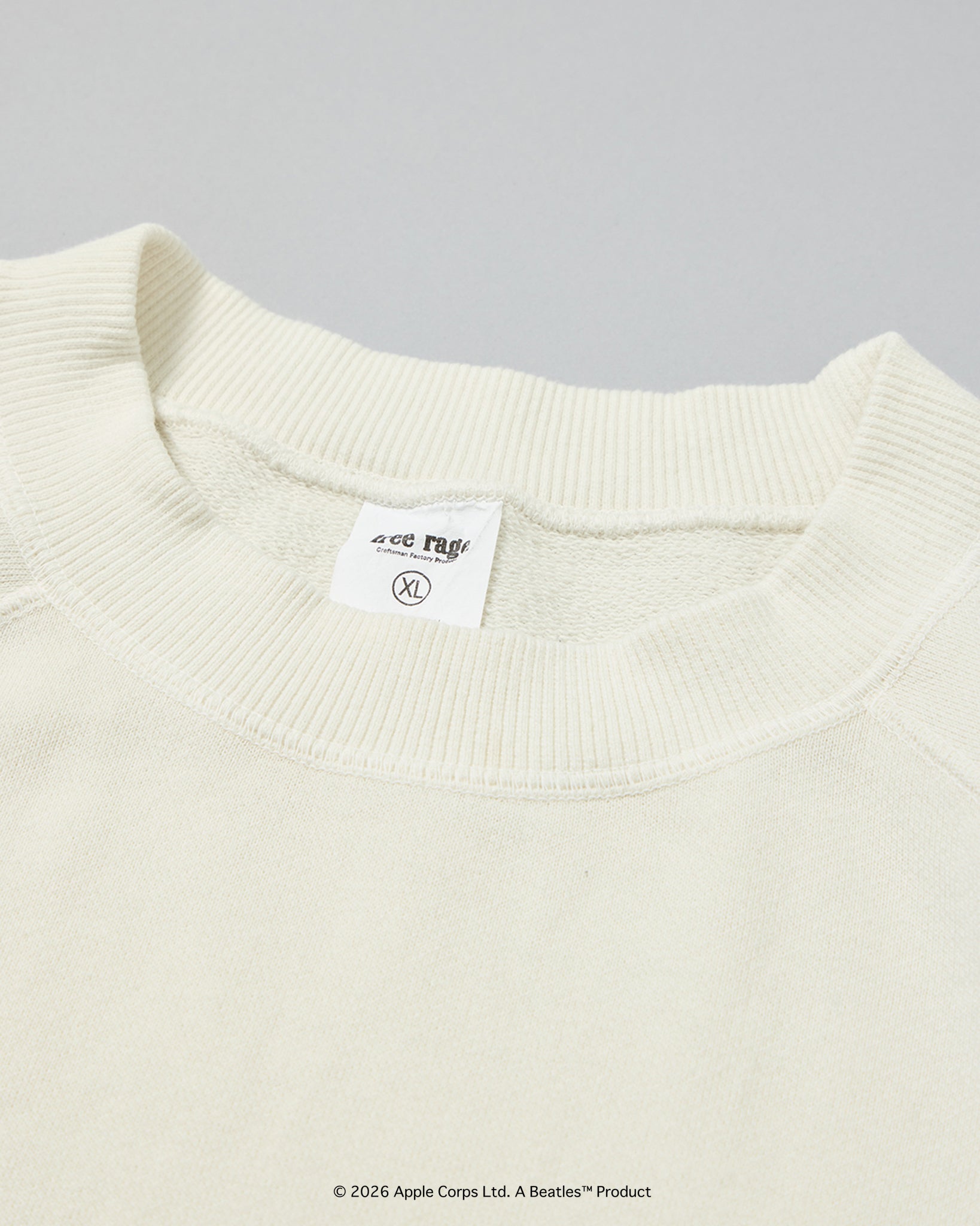 予約商品【THE BEATLES×free rage】Last Release Raglan Crew Sweat