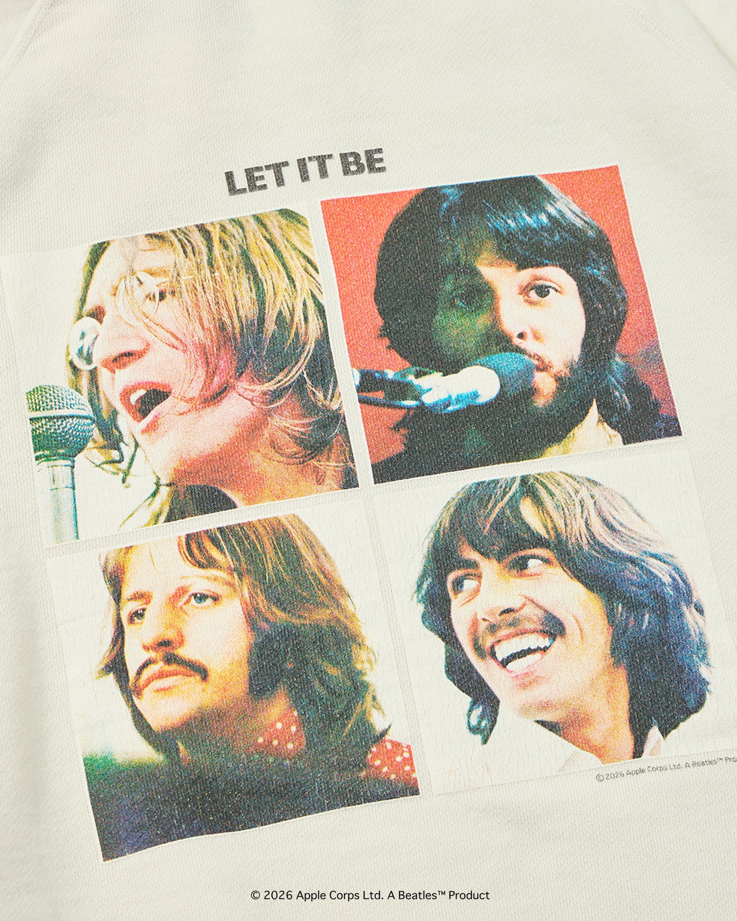 予約商品【THE BEATLES×free rage】Last Release Raglan Crew Sweat
