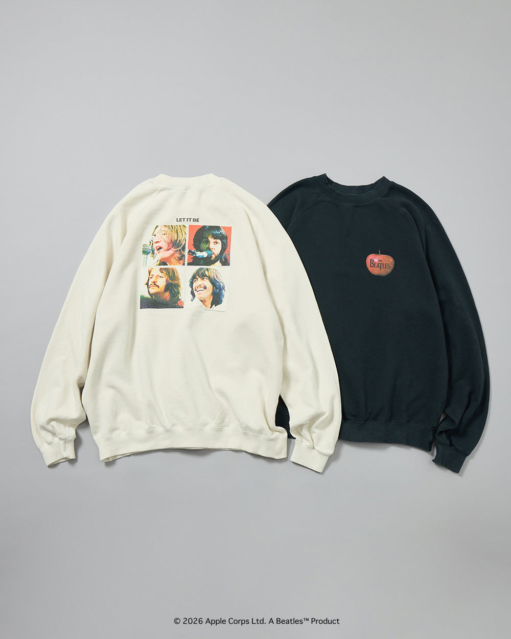 【THE BEATLES×free rage】Last Release Raglan Crew Sweat