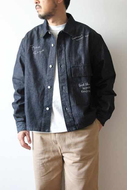 &quot;10oz DENIM&quot; CPOシャツ -Hand Paint-／CRAFTSMAN VIBES ONLY