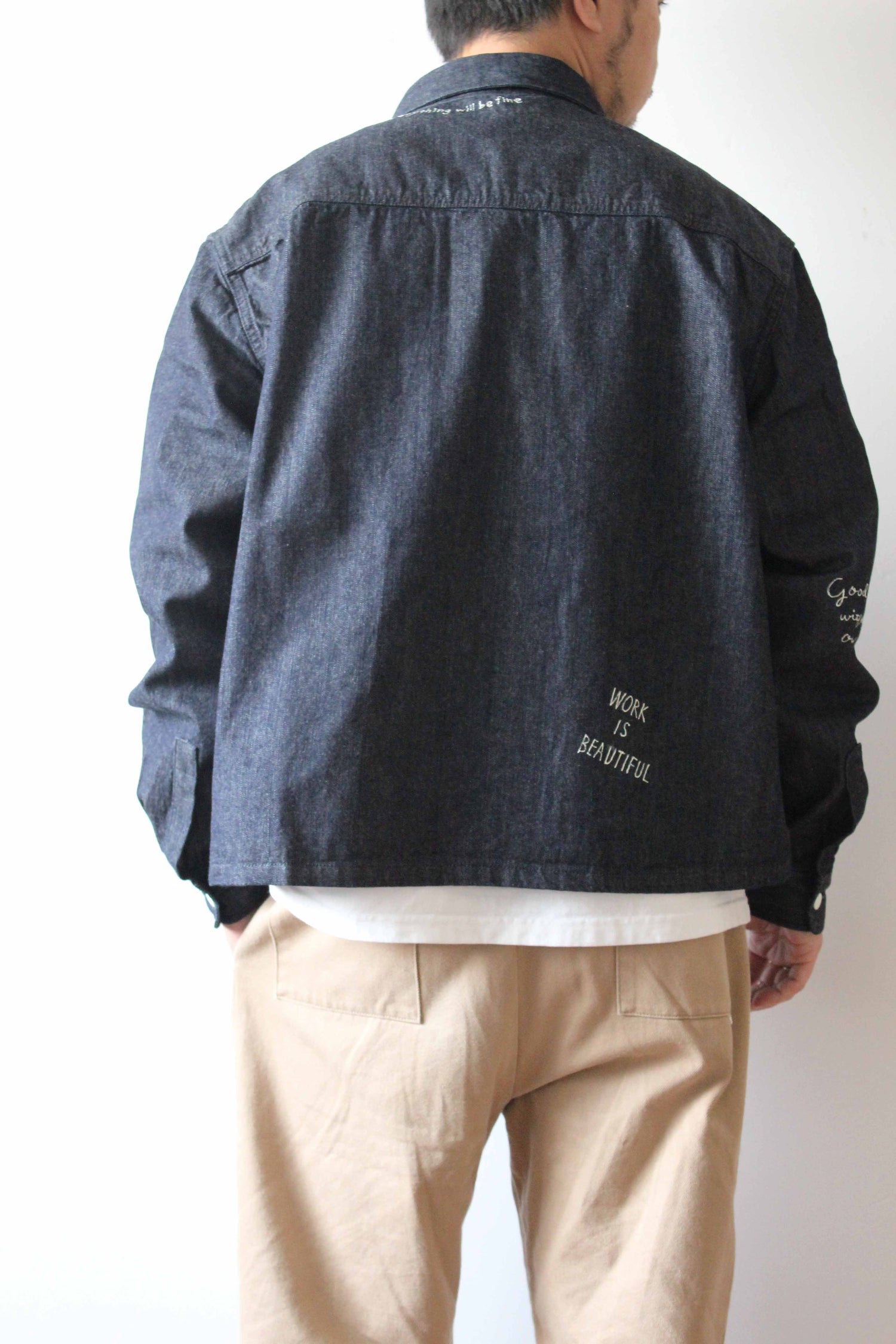 &quot;10oz DENIM&quot; CPOシャツ -Hand Paint-／CRAFTSMAN VIBES ONLY