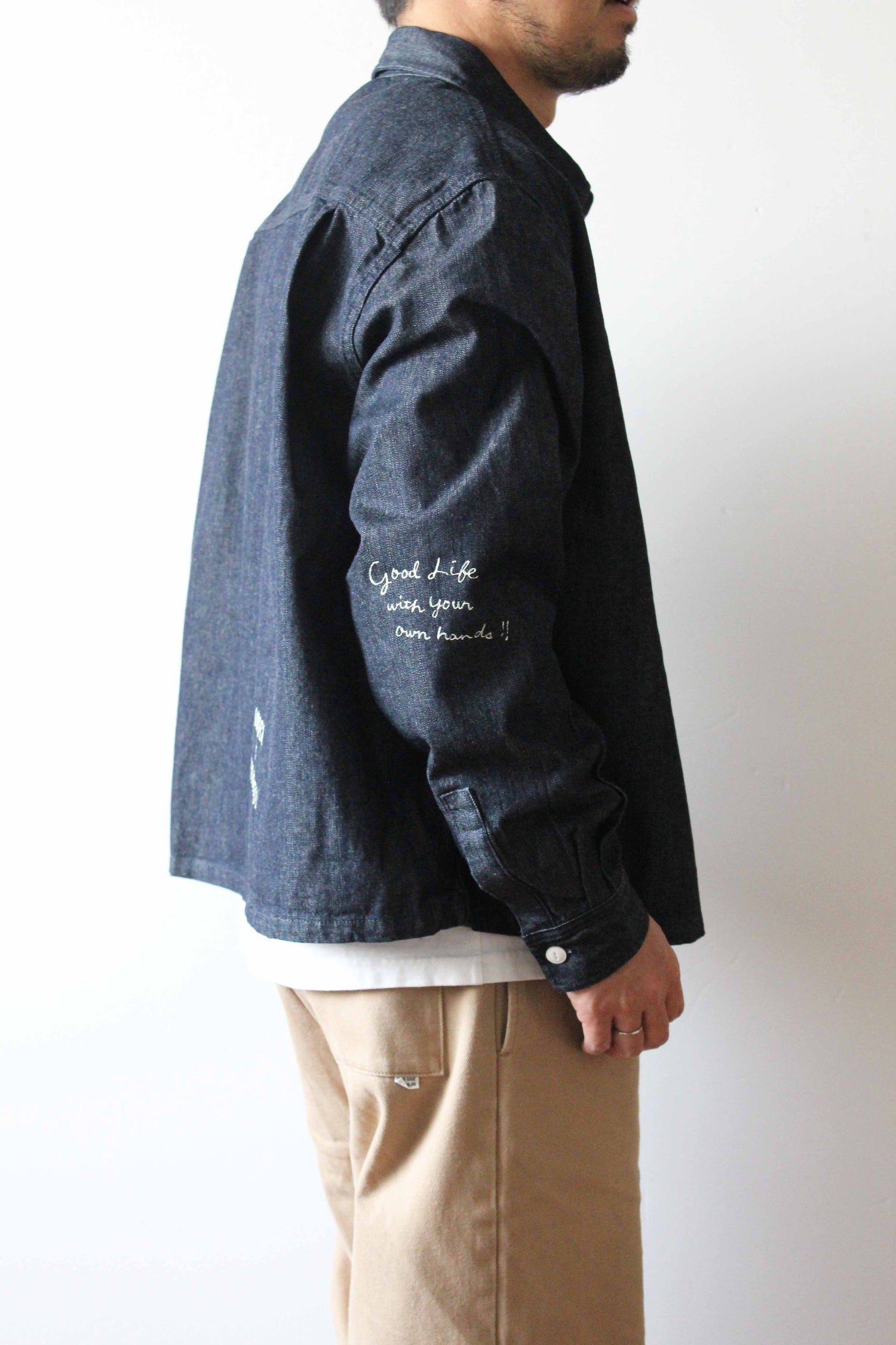 &quot;10oz DENIM&quot; CPOシャツ -Hand Paint-／CRAFTSMAN VIBES ONLY