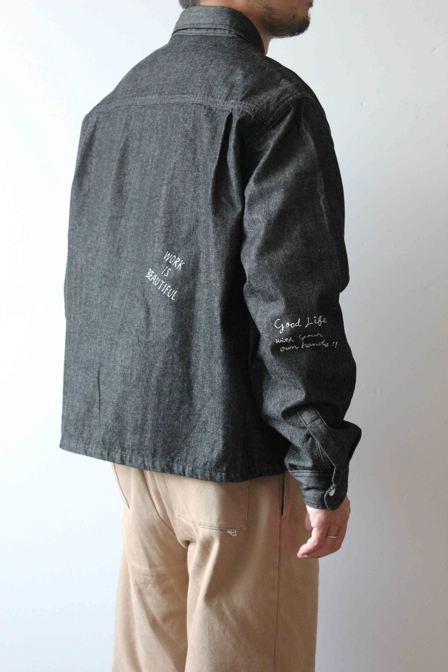 &quot;10oz DENIM&quot; CPOシャツ -Hand Paint-／CRAFTSMAN VIBES ONLY