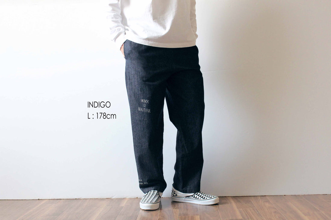 &quot;10oz DENIM&quot; ラフ＆タフイージーパンツ -Hand Paint-／CRAFTSMAN VIBES ONLY