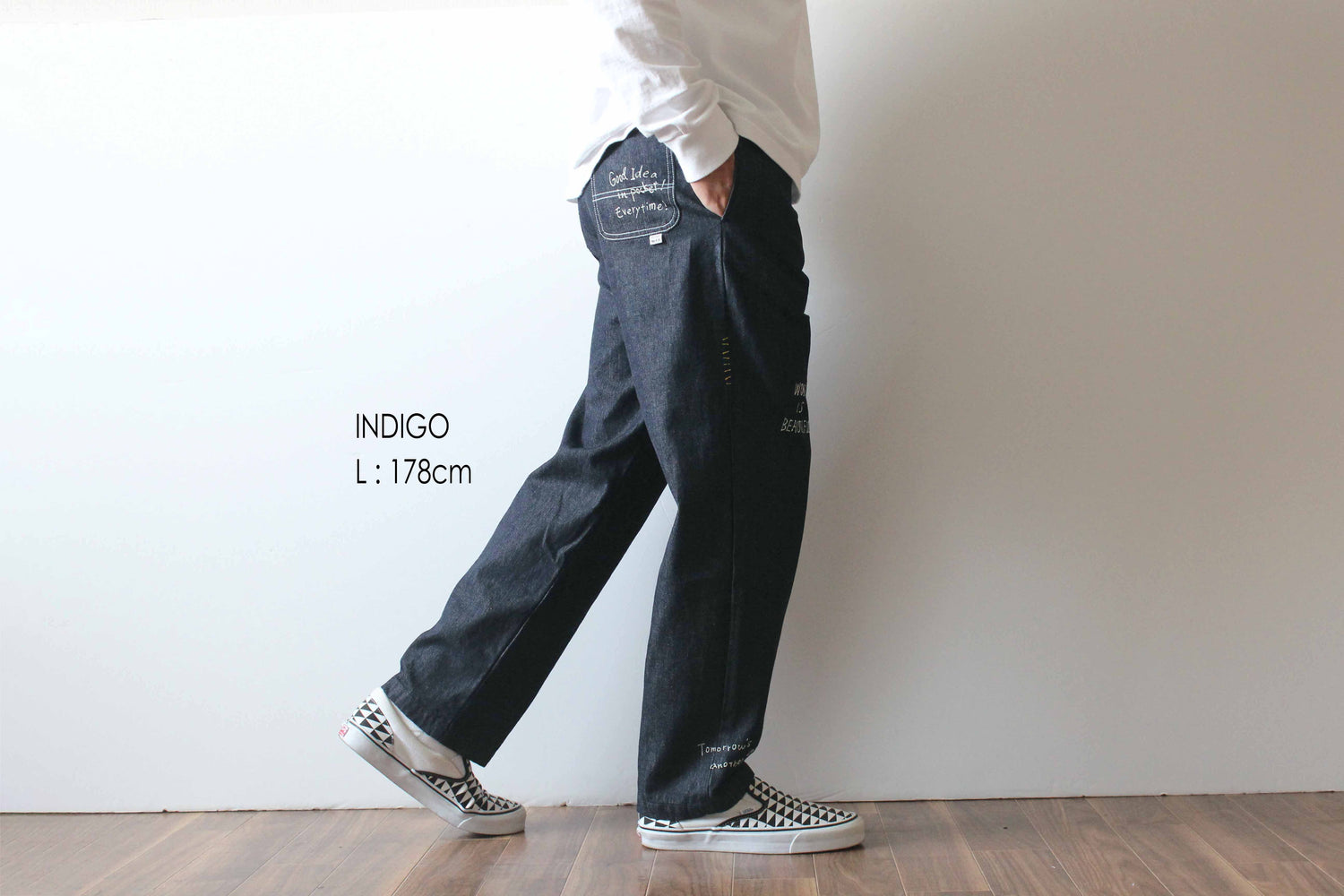 &quot;10oz DENIM&quot; ラフ＆タフイージーパンツ -Hand Paint-／CRAFTSMAN VIBES ONLY