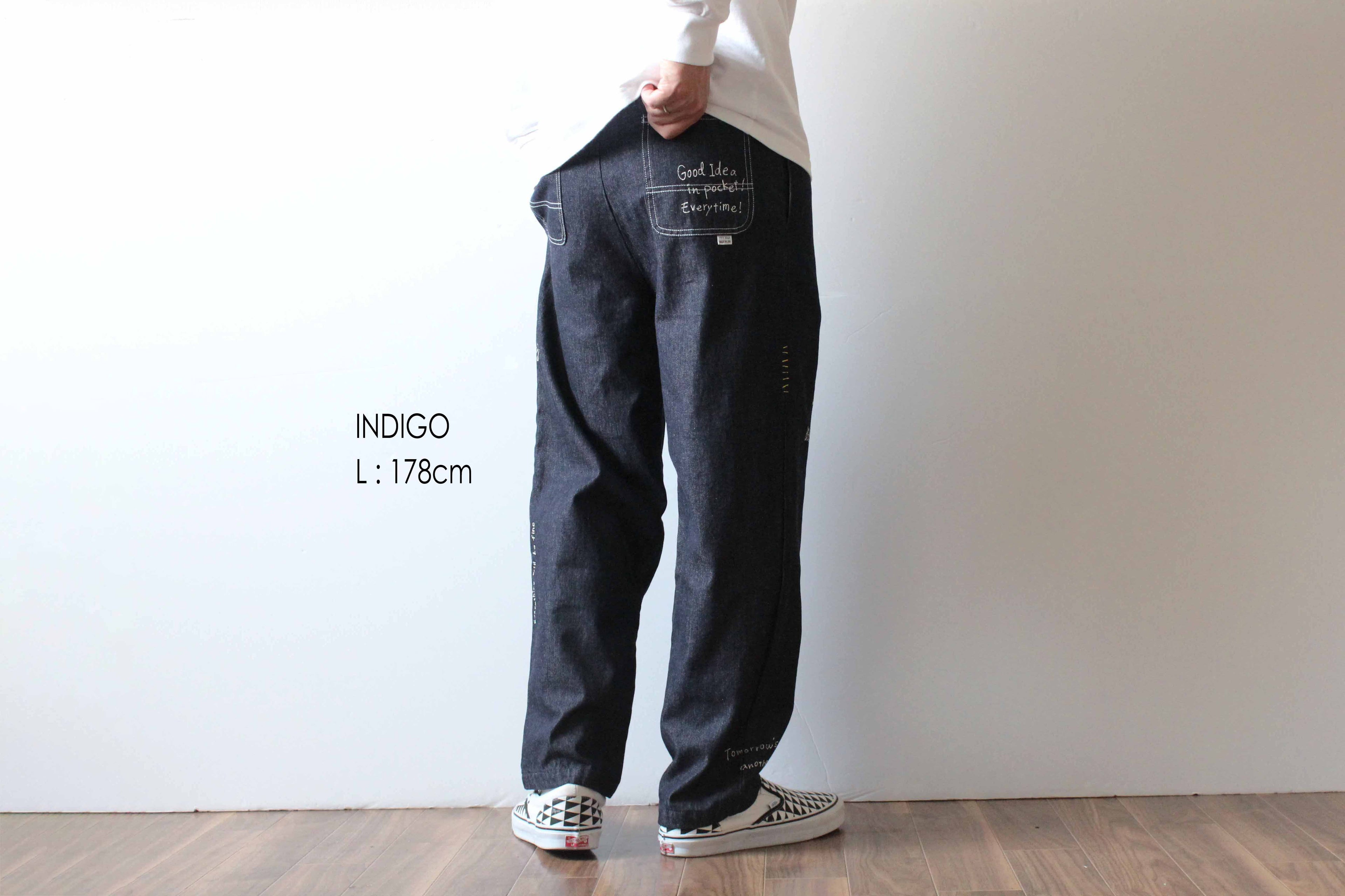 &quot;10oz DENIM&quot; ラフ＆タフイージーパンツ -Hand Paint-／CRAFTSMAN VIBES ONLY