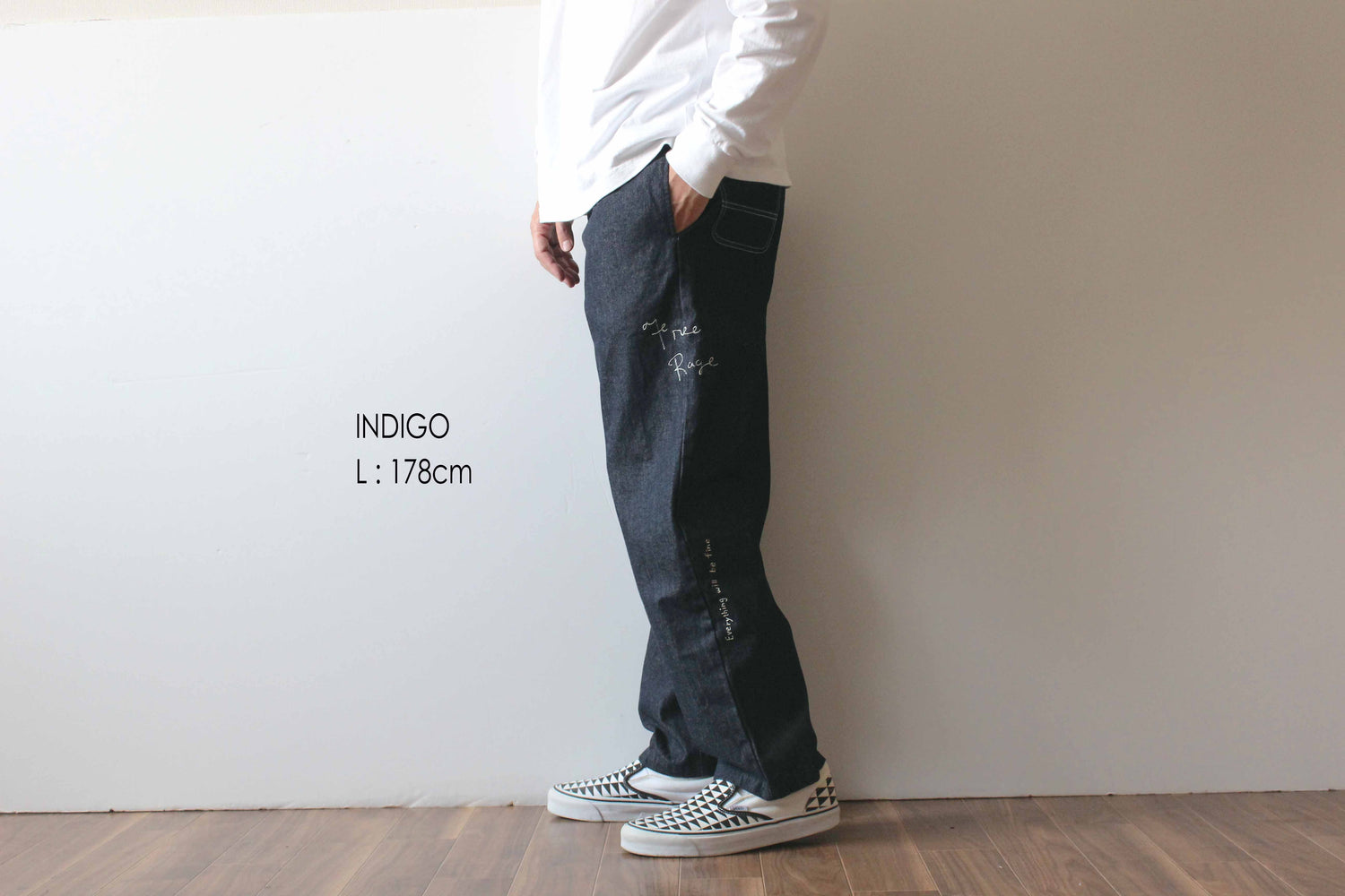 &quot;10oz DENIM&quot; ラフ＆タフイージーパンツ -Hand Paint-／CRAFTSMAN VIBES ONLY