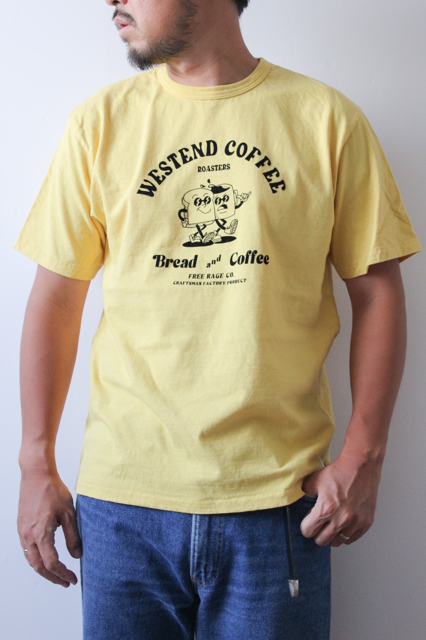 "WESTEND COFFEE ROASTERS" リサイクルコットンTee (Bread and Coffee ver,)