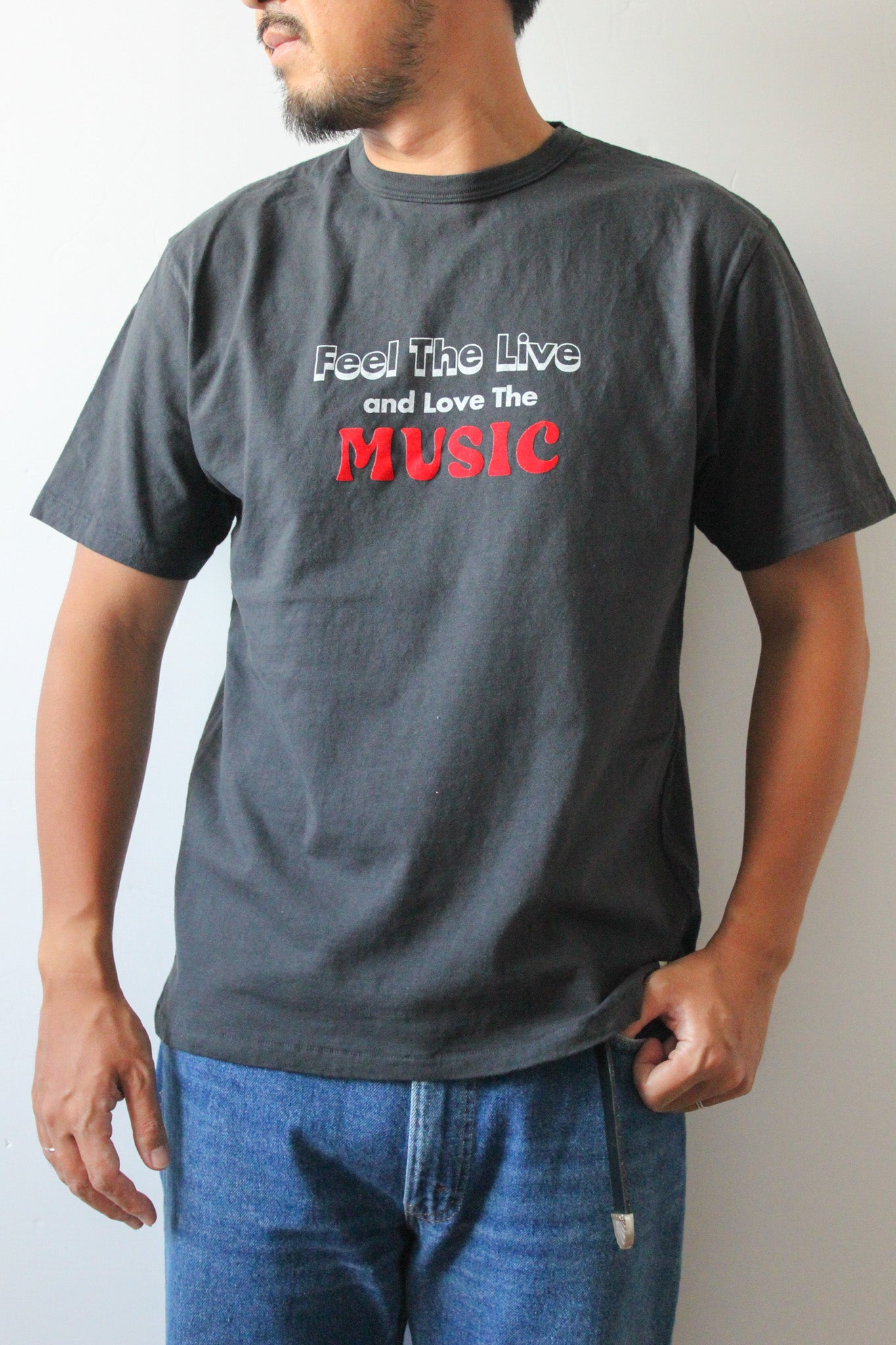 "MUSIC" リサイクルコットンTee