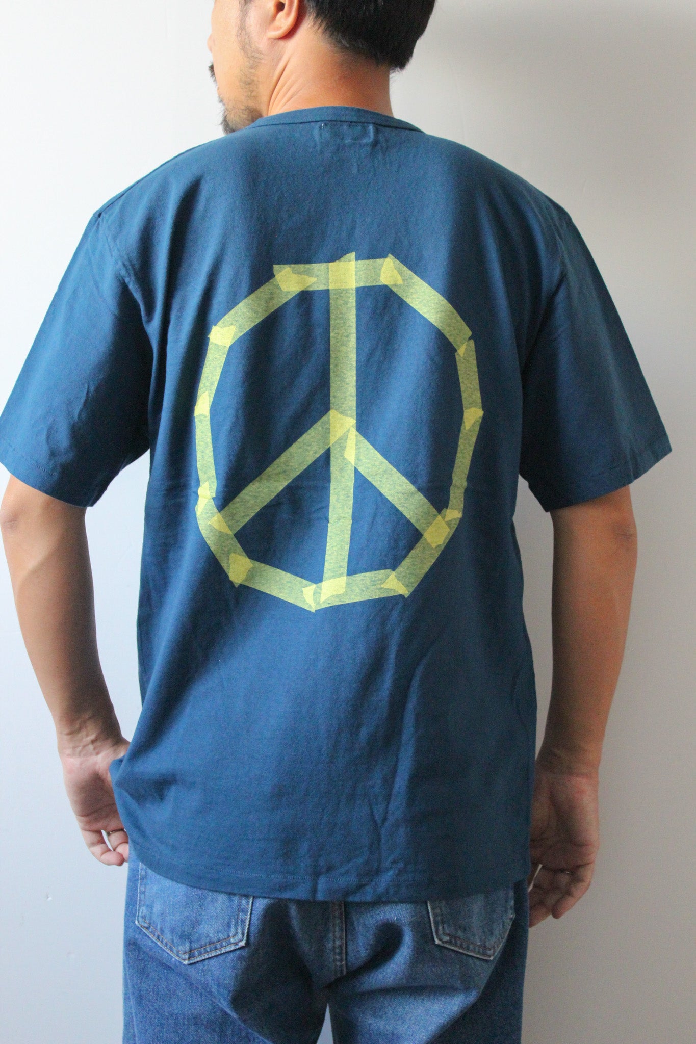 "TAPE PEACE SYMBOL" リサイクルコットンTee／ALL WE NEED IS PEACE