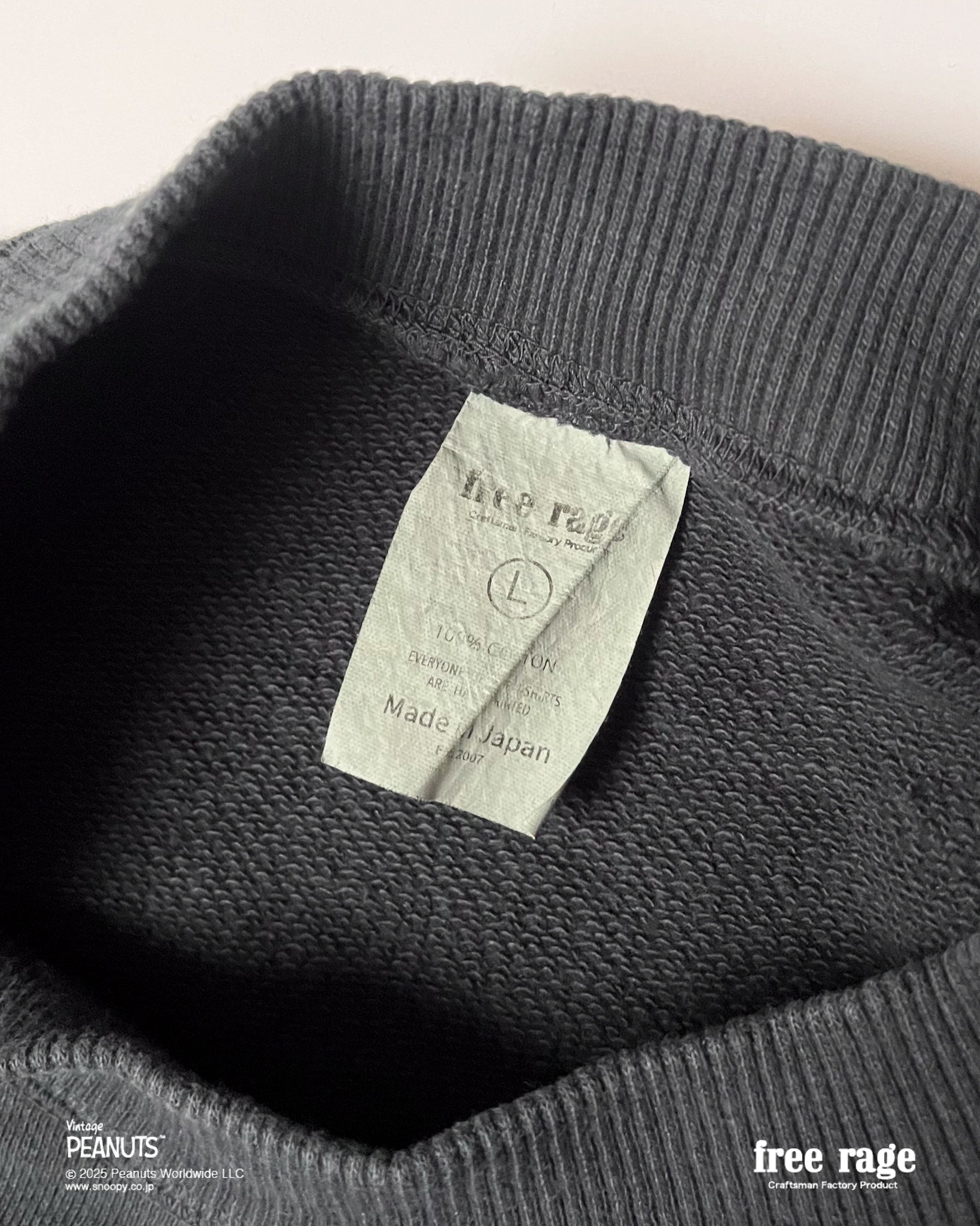 予約商品・【PEANUTS×free rage】FLYING ACE リサイクルコットン半袖Tシャツ