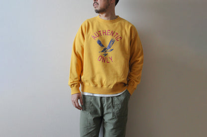 "AUTHENTIC ONLY" 裏毛クルースウェット