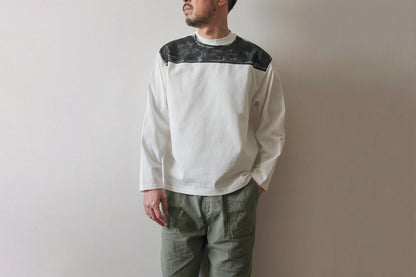【受注予約】ハンドクラフト ラフ&amp;タフ フットボール長袖Tシャツ／York Roller Paint