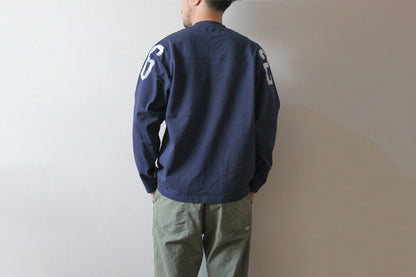 【受注予約】ハンドクラフト ラフ&amp;タフ フットボール長袖Tシャツ／Number Roller Paint