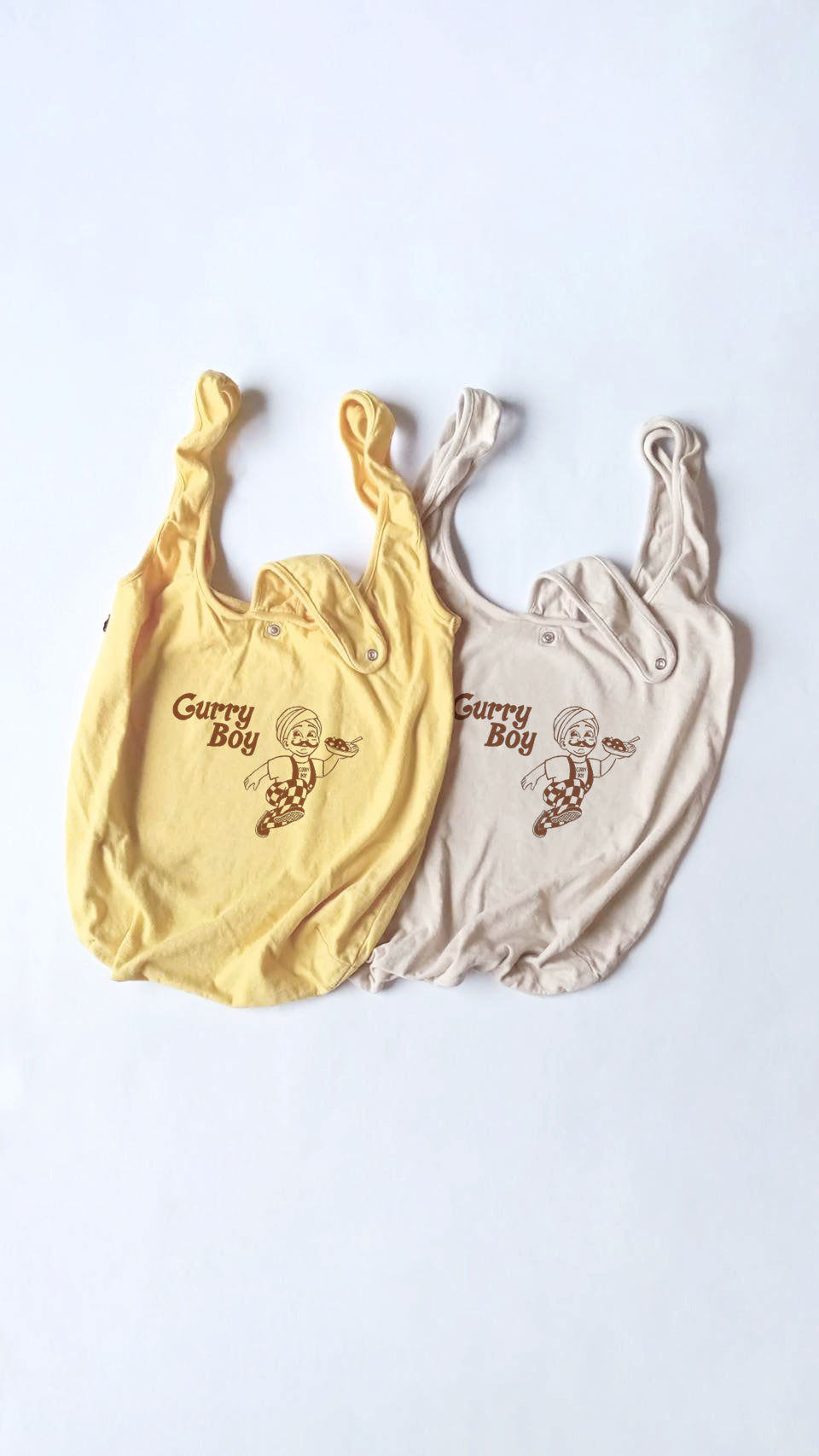 "Curry Boy" リサイクルコットンエコバッグ