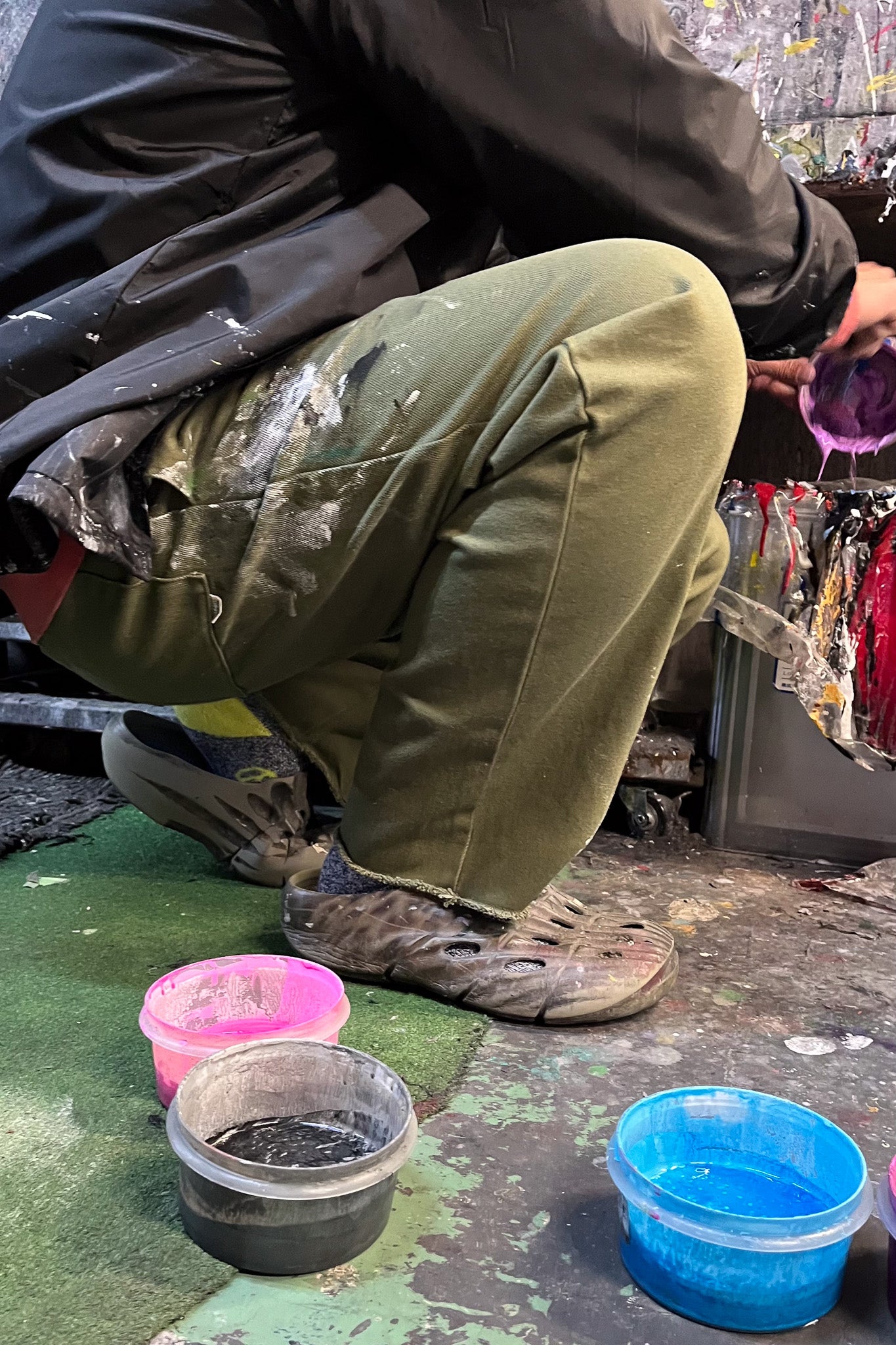 "Craftsman" リアルワークパンツ - ARMY GREEN