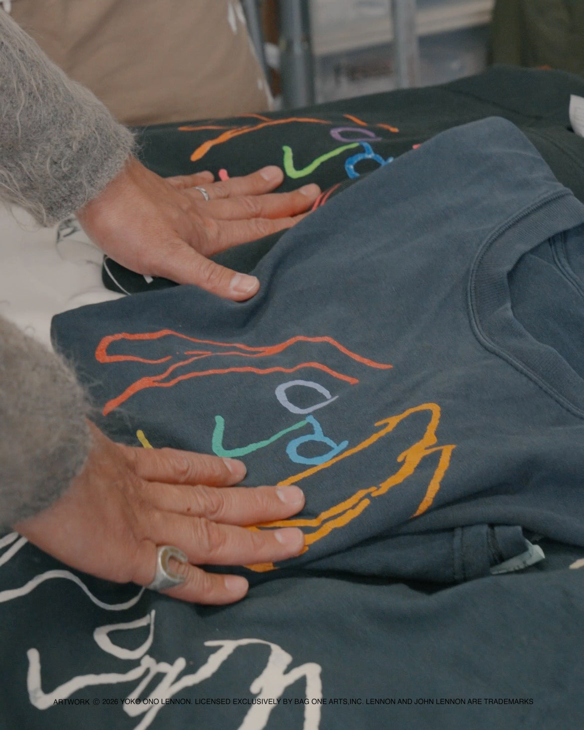 【John Lennon×free rage】ART Raglan Crew Sweat