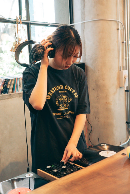 "WESTEND COFFEE ROASTERS" リサイクルコットンTee (Bread and Coffee ver,)