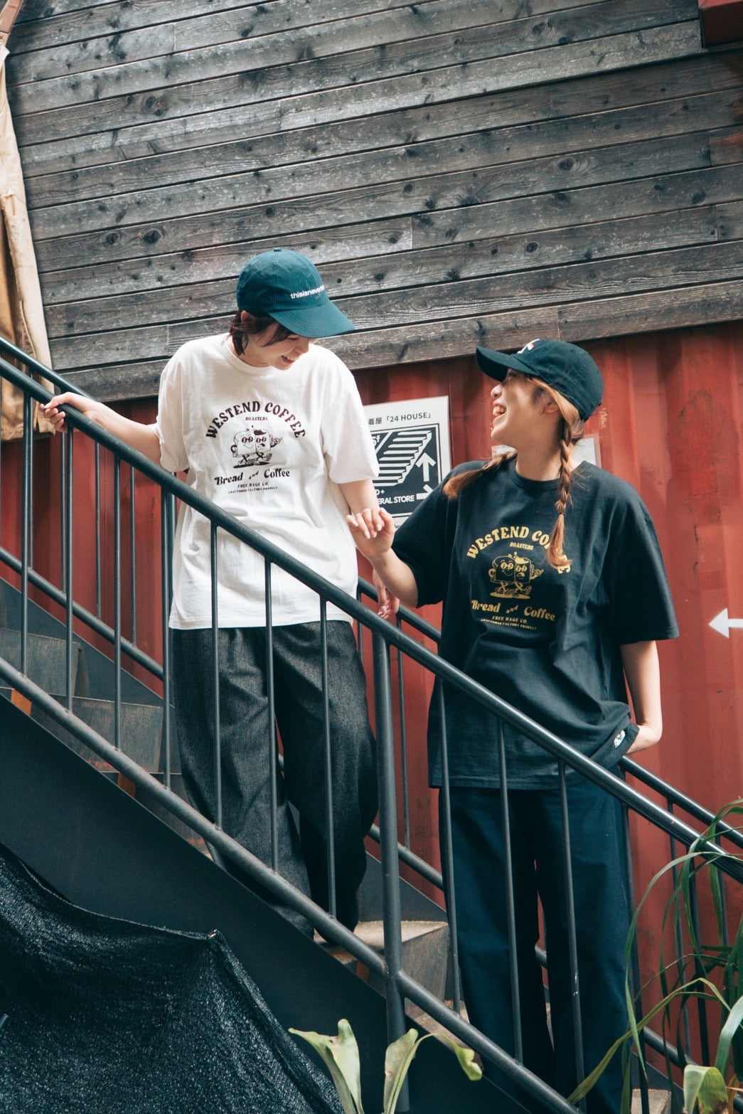 "WESTEND COFFEE ROASTERS" リサイクルコットンTee (Bread and Coffee ver,)