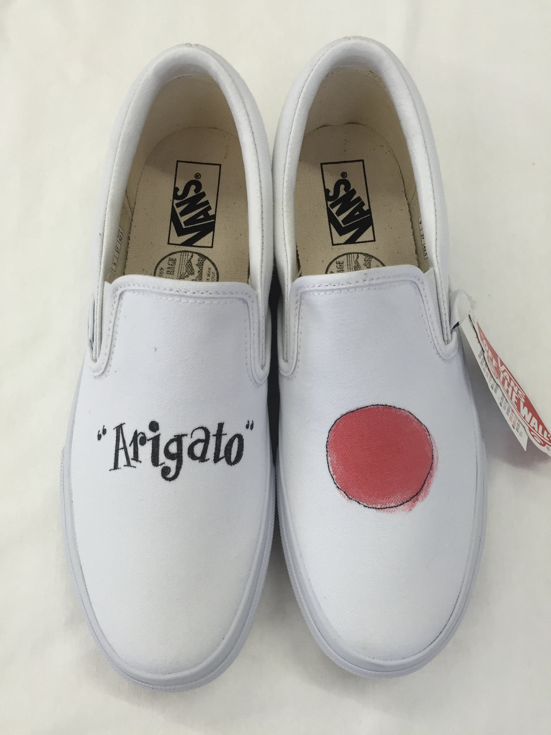 【サンプル】"ARIGATO" ハンドペイントスニーカー