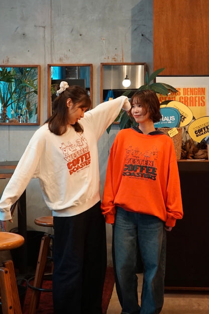 "WESTEND COFFEE ROASTERS" 裏毛クルースウェット (Bread and Coffee ver,)