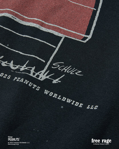 予約商品・【PEANUTS×free rage】FLYING ACE ラグランクルースウェット