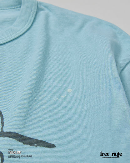 予約商品・【PEANUTS×free rage】CharlieBrown リサイクルコットン半袖Tシャツ