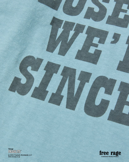 予約商品・【PEANUTS×free rage】CharlieBrown リサイクルコットン半袖Tシャツ