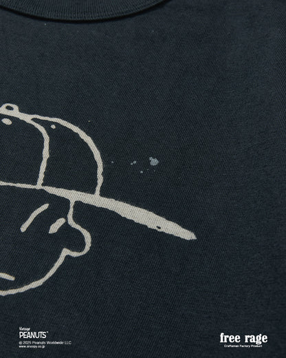 予約商品・【PEANUTS×free rage】CharlieBrown リサイクルコットン半袖Tシャツ