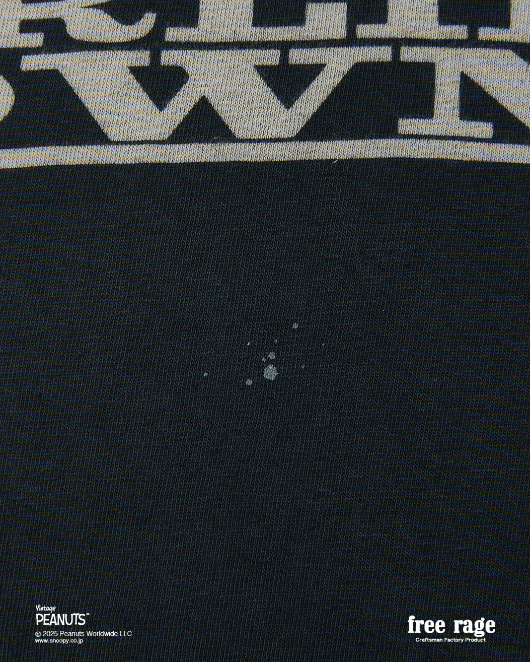 予約商品・【PEANUTS×free rage】CharlieBrown リサイクルコットン半袖Tシャツ
