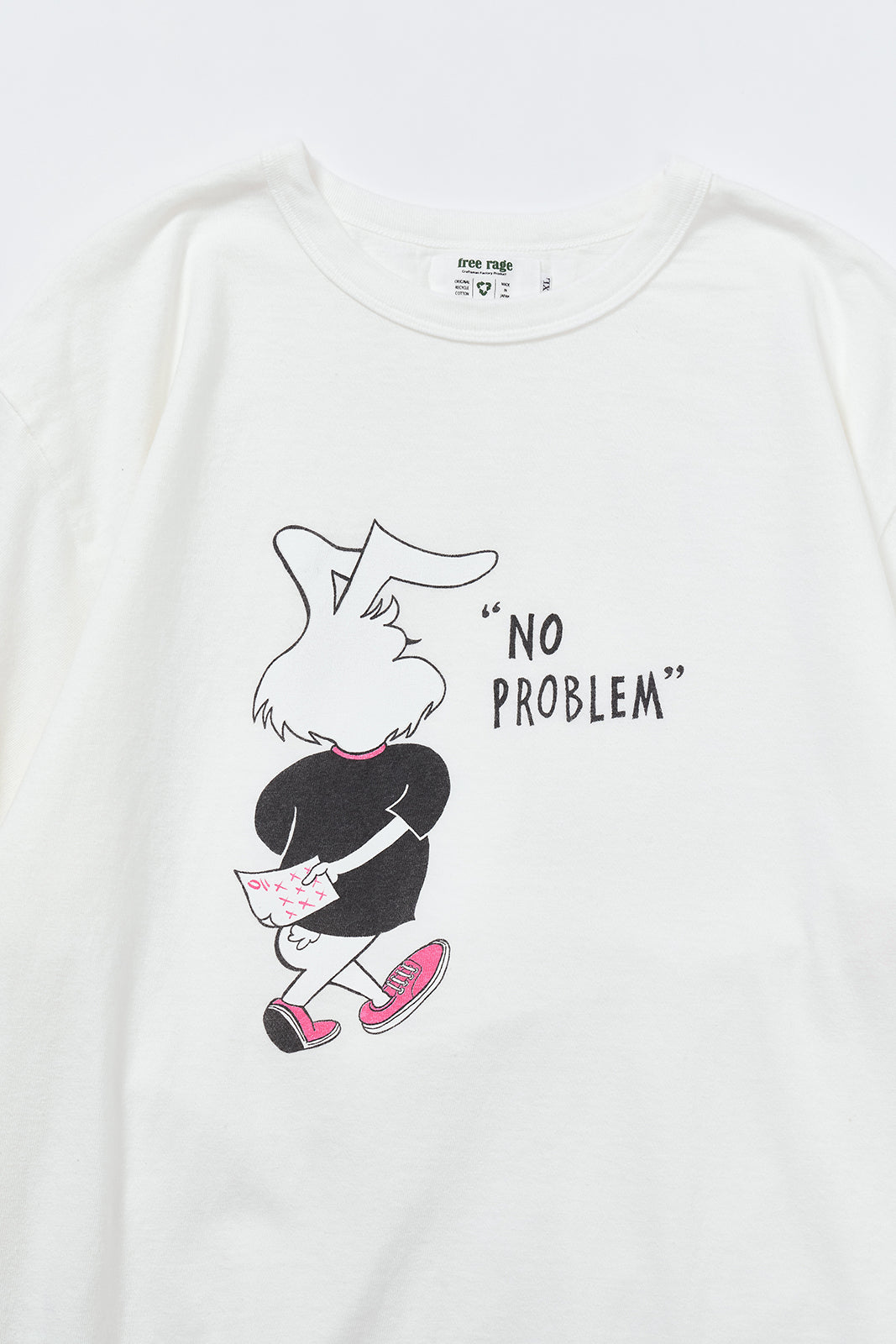 "NO PROBLEM" リサイクルコットンTee