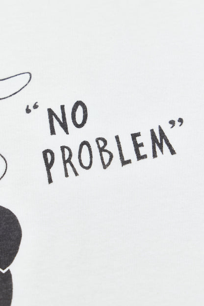 "NO PROBLEM" リサイクルコットンTee