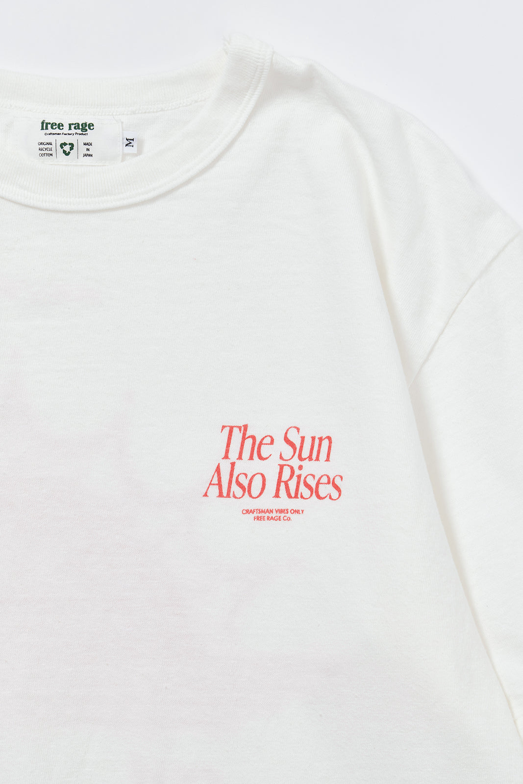 "The Sun Also Rises" リサイクルコットンTee