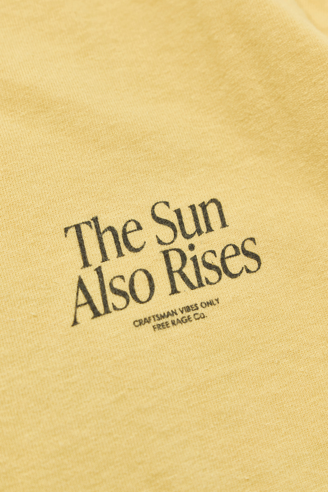 "The Sun Also Rises" リサイクルコットンTee