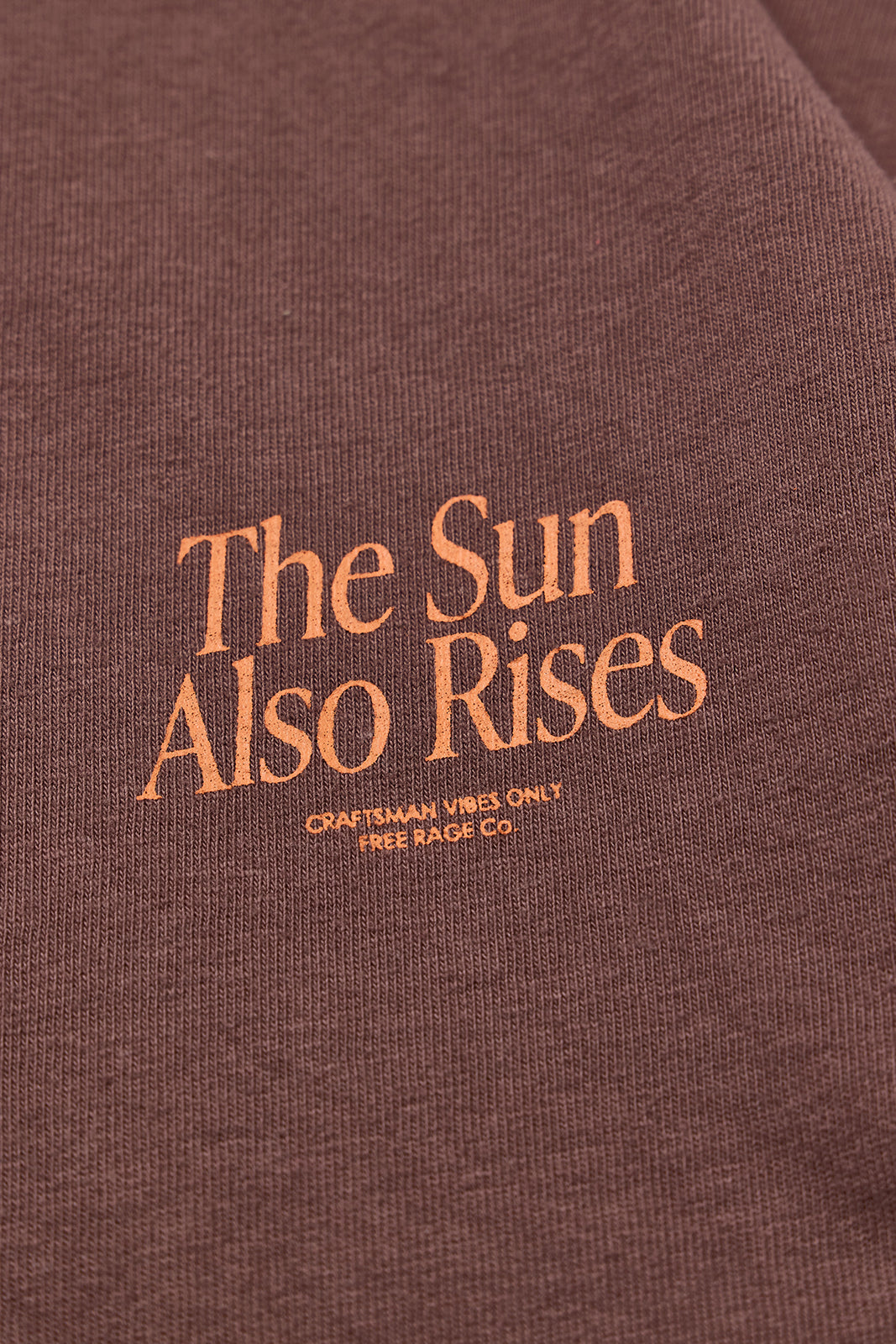 "The Sun Also Rises" リサイクルコットンTee