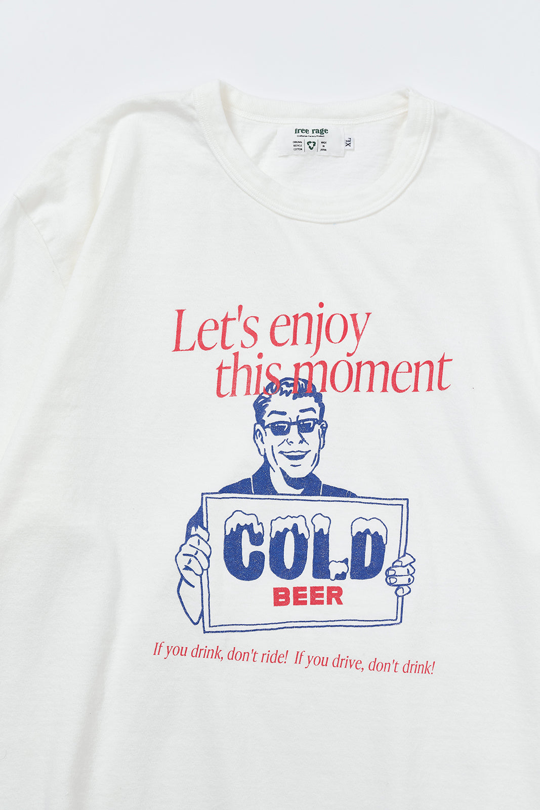 "COLD BEER" リサイクルコットンTee