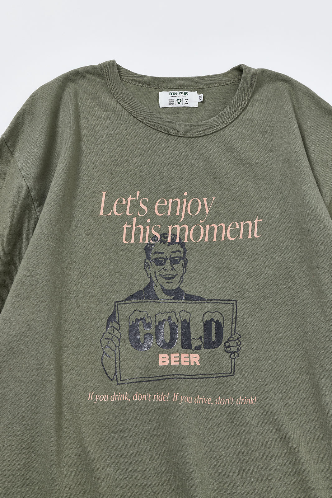 "COLD BEER" リサイクルコットンTee