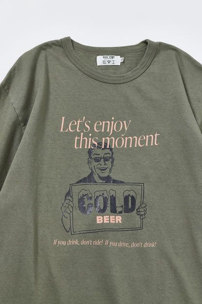 "COLD BEER" リサイクルコットンTee