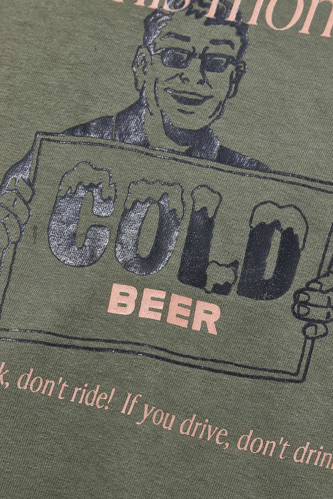 "COLD BEER" リサイクルコットンTee