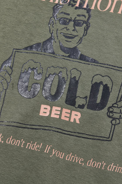 "COLD BEER" リサイクルコットンTee