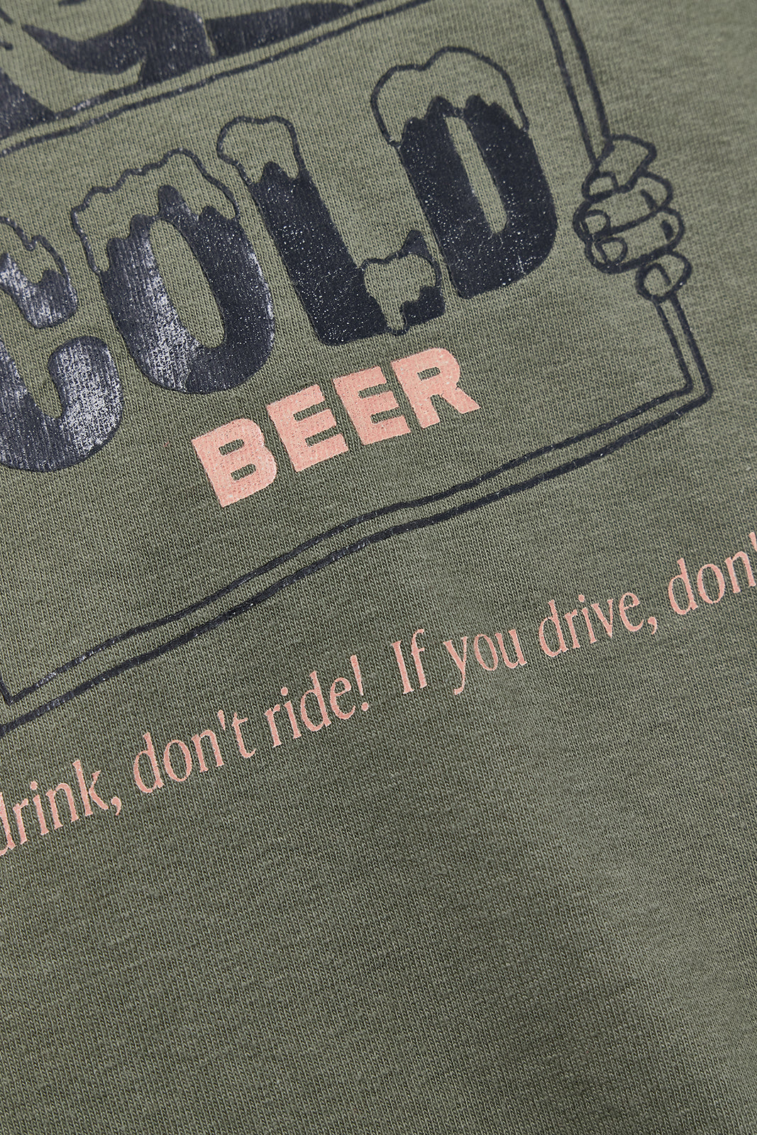 "COLD BEER" リサイクルコットンTee