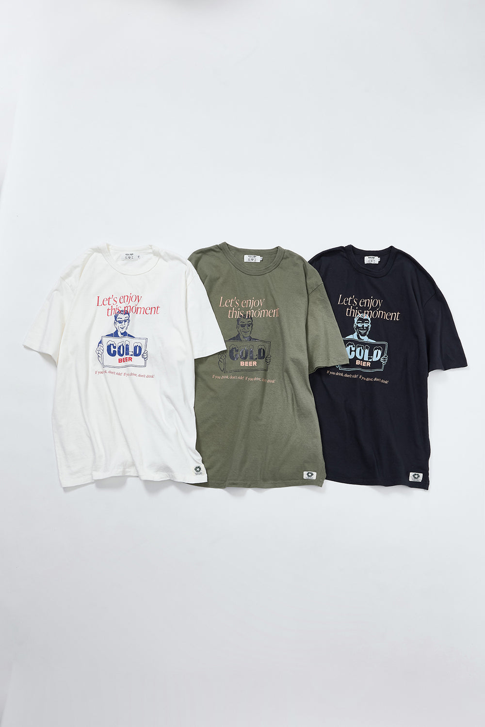 "COLD BEER" リサイクルコットンTee