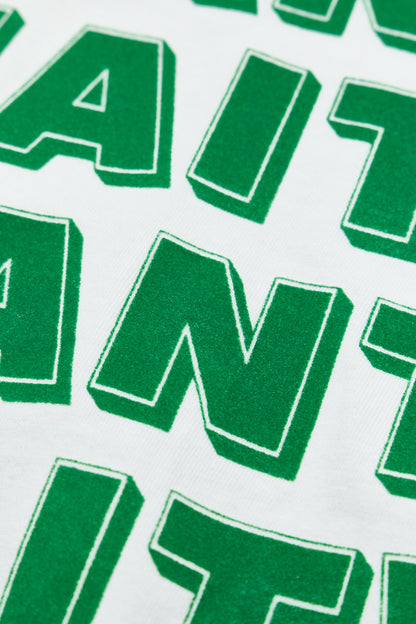 "WANT,WAIT!" リサイクルコットンTee