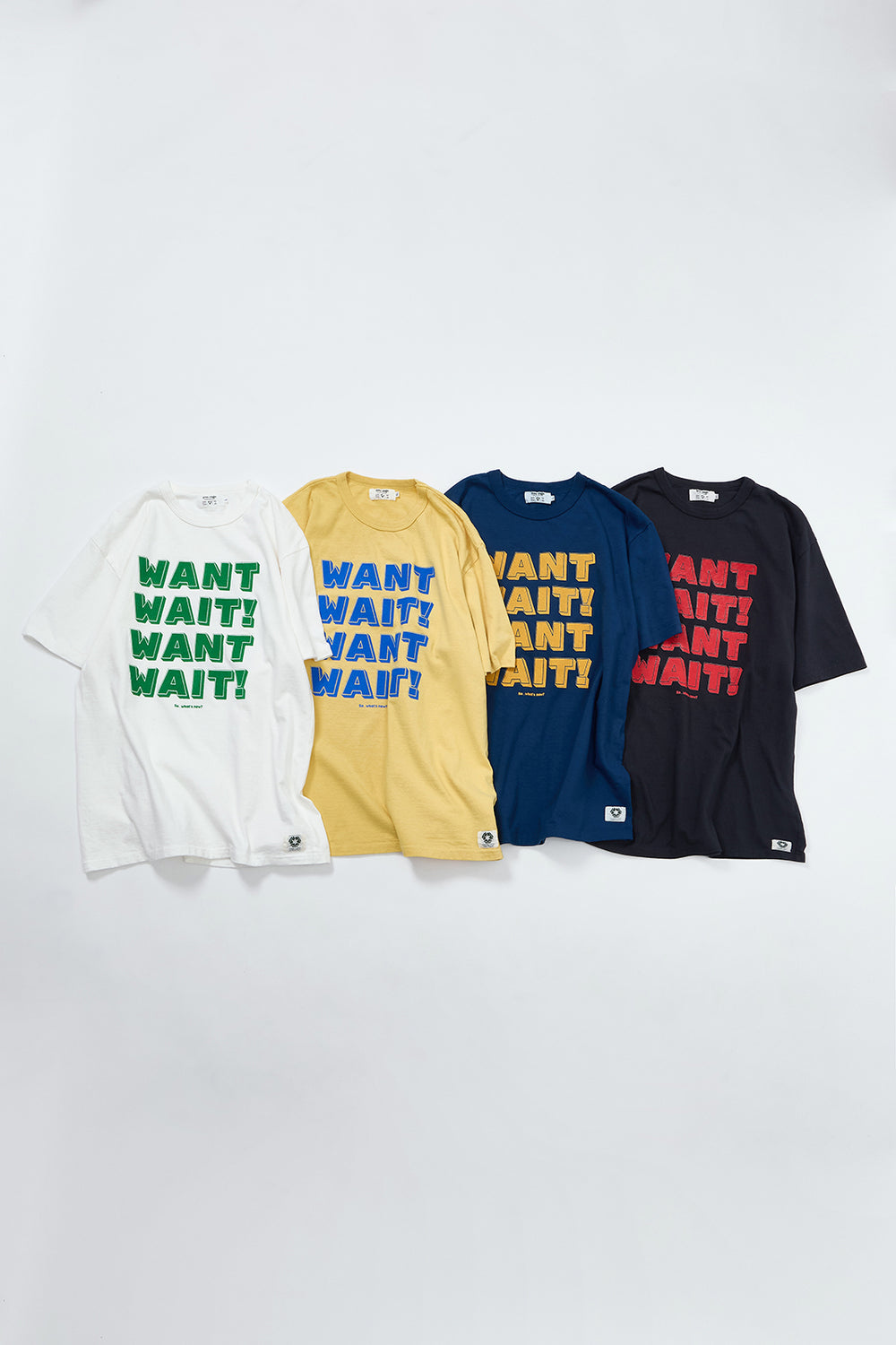 "WANT,WAIT!" リサイクルコットンTee