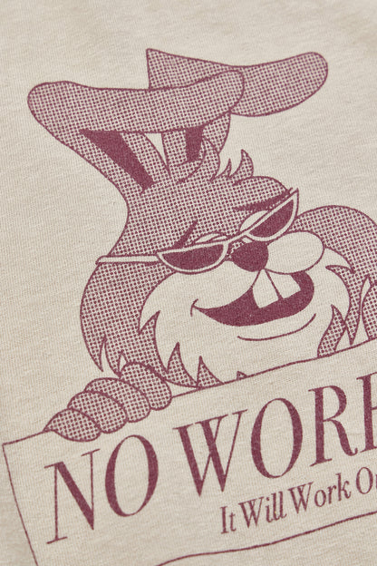 "NO WORRIES" リサイクルコットンTee