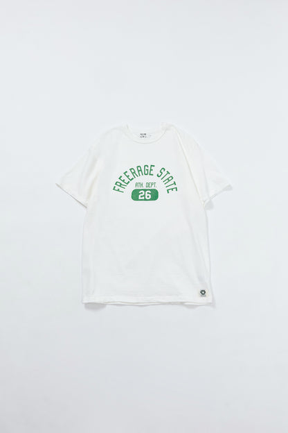 "FREERAGE STATE" リサイクルコットンTee